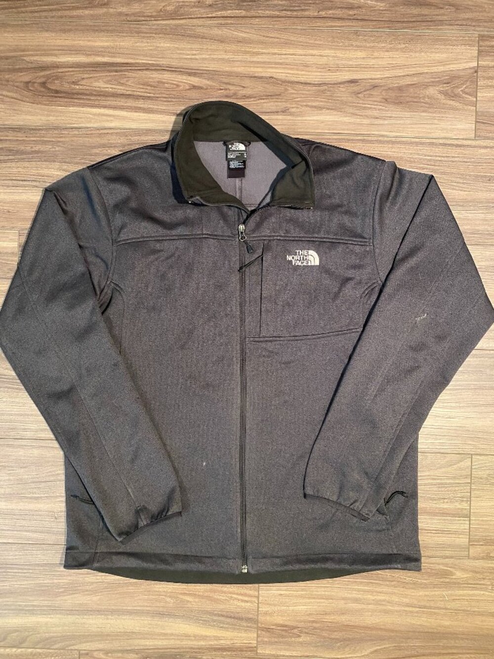 The North Face Full Zip Soft Shell Jacket XL Dark Gray